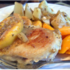 Chicken with Peaches and  Basil