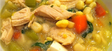 Amish Style Chicken and Corn Soup