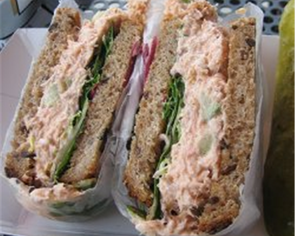 Alaska Salmon Salad Sandwich