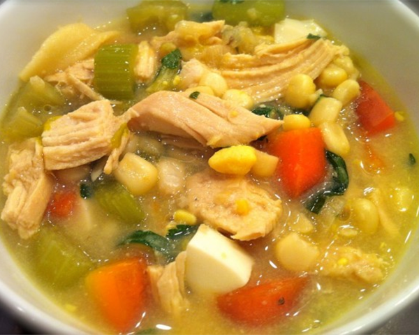 Amish Style Chicken and Corn Soup
