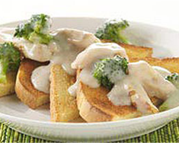 Creamed Chicken on Toast