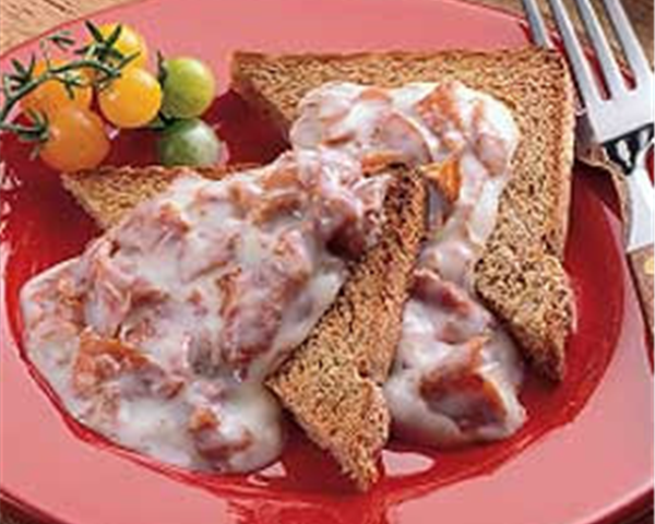 Creamed Dried (Chipped) Beef Over Toast