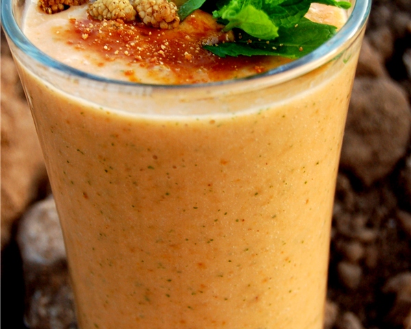 Papaya Berry Smoothie