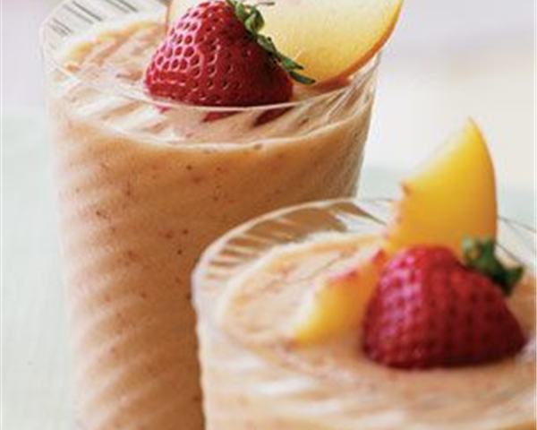 Strawberry Peach & pear Smoothie